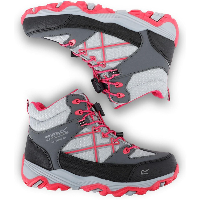 Дитячі черевики Regatta Samaris III для ходьби (32 EU, сірий/рожевий)