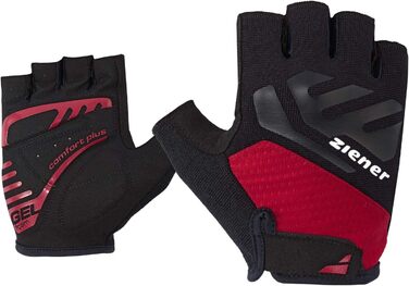 Велосипедні рукавички Ziener Caecilius для чоловіків: гірські, короткі, дихаючі, амортизуючі, неслизькі, червоні