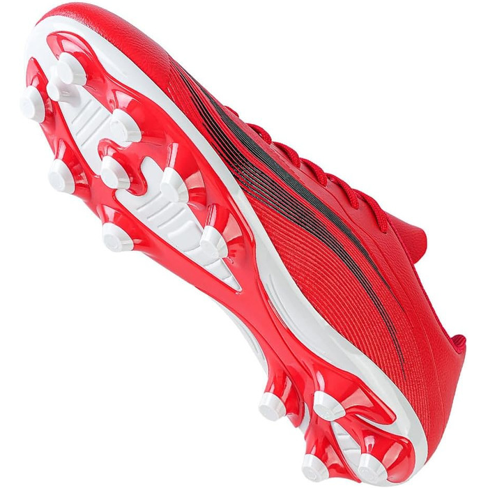 Футбольні бутси для чоловіків та хлопців, шипові, з мікрофібри, для штучного покриття, професійні, для тренувань та гри, біло-червоні (41 EU)