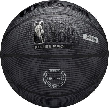 Баскетбольний м'яч Wilson NBA Forge Pro для залу та вулиці, розміри 6 і 7