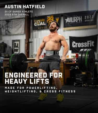 Пояс для важкої атлетики Gymreapers Schnellverschluss Сірий (4 дюйми, неопрен, металева пряжка) для бодібілдингу, пауерліфтингу, крос-тренінгу