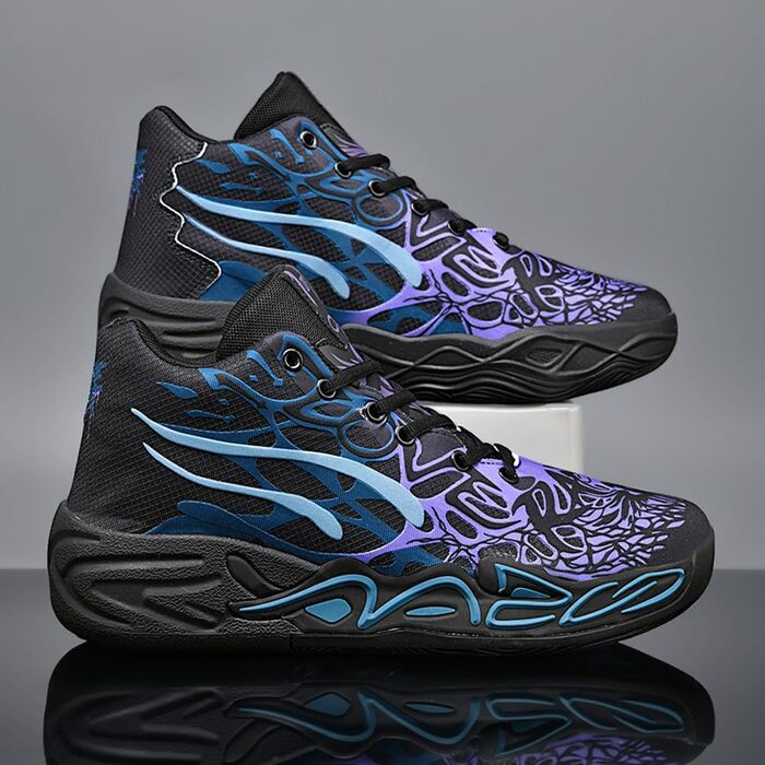 Чоловічі баскетбольні кросівки для студентів, антиковзаючі, зносостійкі, модні спортивні кросівки, великі розміри, червоно-зелені (42 EU, Heizi)