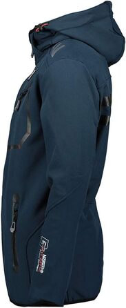 Куртка Softshell Geographica Norway Royaute для чоловіків - Водонепроникна, вітростійка, тактична - для хайкінгу, катання на лижах, осінь, зима, весна (M, Морська синя_Чорний)