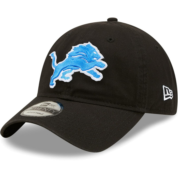 Кепка New Era NFL Core Classic 9TWENTY Detroit Lions чорного кольору, універсальний розмір, регульована