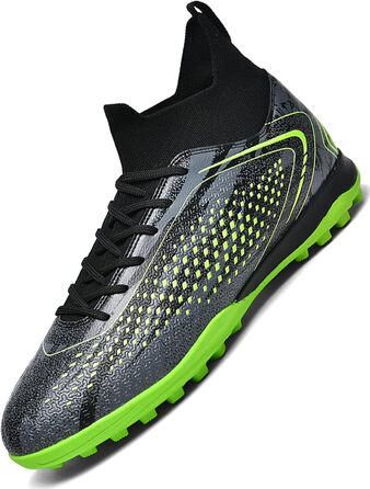 Дитячі футбольні бутси Donbest для хлопчиків: бутси для штучного газону, AG, FG, з шипами, професійні, чорний, 36 EU