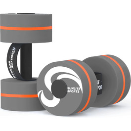 Набір аква-гантелей Sunlite Sports для плавання та аквааеробіки, 2 шт.