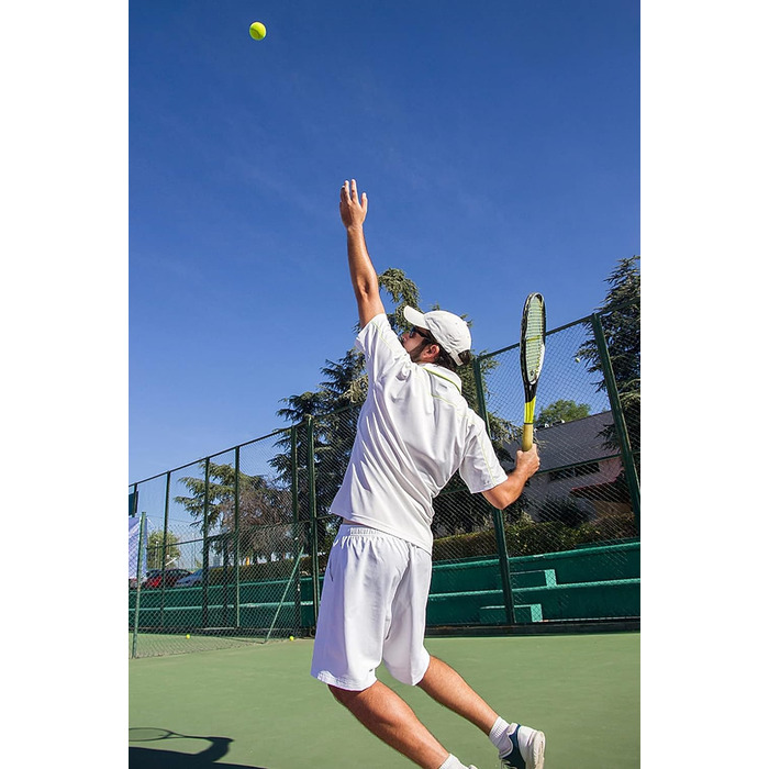 Тенісний ракети для дорослих, 27 дюймів, легкі, з чохлом, підходять для жінок та чоловіків, початківців та досвідчених гравців, чорно-жовті