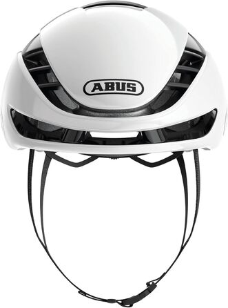 Велосипедний шолом ABUS Gamechanger 2.0 L (57-61 см), аеродинамічний, білий глянцевий, для шосейного велоспорту, високоефективний