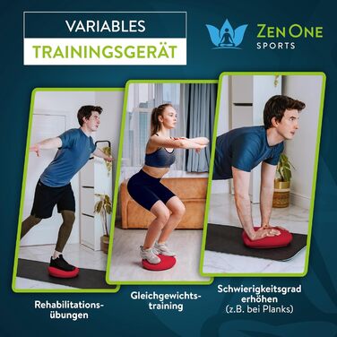Кішн Balance ZenOne Sports® для координації та тренування спини: ортопедичний, повітряний, з насосом та інструкцією