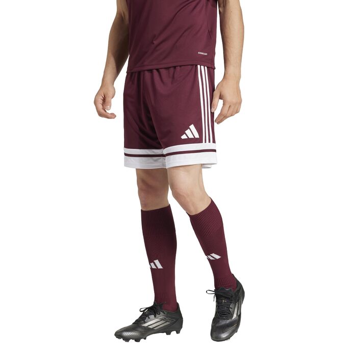 Спортивні чоловічі шорти adidas Squadra 25 (колір: бордовий/білий, розмір 56)