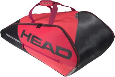 Тенісна сумка HEAD Tour Team 9R Supercombi чорна/червона