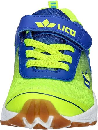 Дитячі спортивні тапочки Lico Barney для залу, 35 EU, блакитний, лимонний