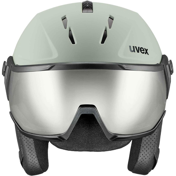 Шолом гірськолижний uvex instinct visor з візором - для жінок та чоловіків - регульований розмір Oxid Green Matt 53-56 см