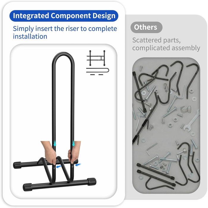 Підставка для велосипеда TLGREEN на підлогу, знімна, для велосипедів, ширина шини до 80 мм, 20-28 дюймів, утримувач заднього колеса, Radständer для гірського велосипеда, шосе, MTB, стабільна, чорна