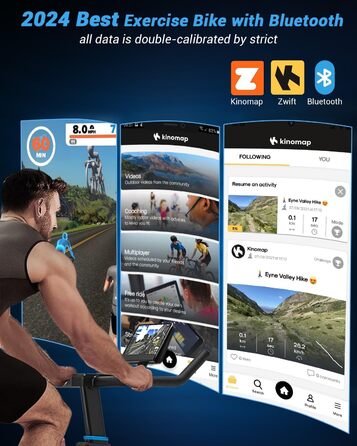 Велотренажер DMASUN 8715C з магнітним опором, велоергометр з LCD-дисплеєм, фітнес-велосипед для дому, до 160 кг