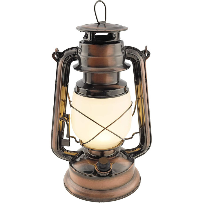 Ліхтар кемпінговий LED ChiliTec з регулюванням яскравості, вінтажний дизайн (мідь, 28 см)