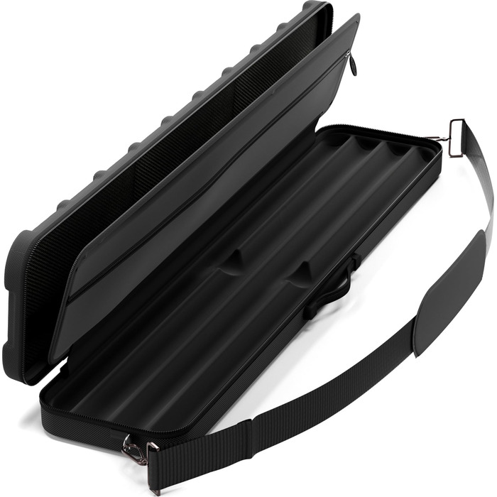 Чохол для більярдних київ Casemaster Parallax Guard 2x2, на 2 повні киї (2 батти/2 шафти), міцний поліестер 600D Oxford, чорний