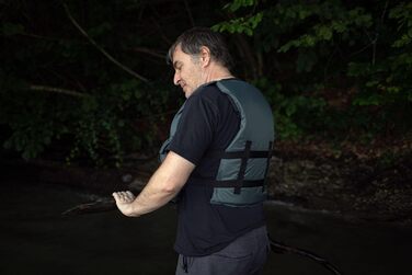Рятувальний жилет для рибалки MESLE Fisherman з кишенями, 50N, для човна, SUP, каяка, антрацит, для дорослих