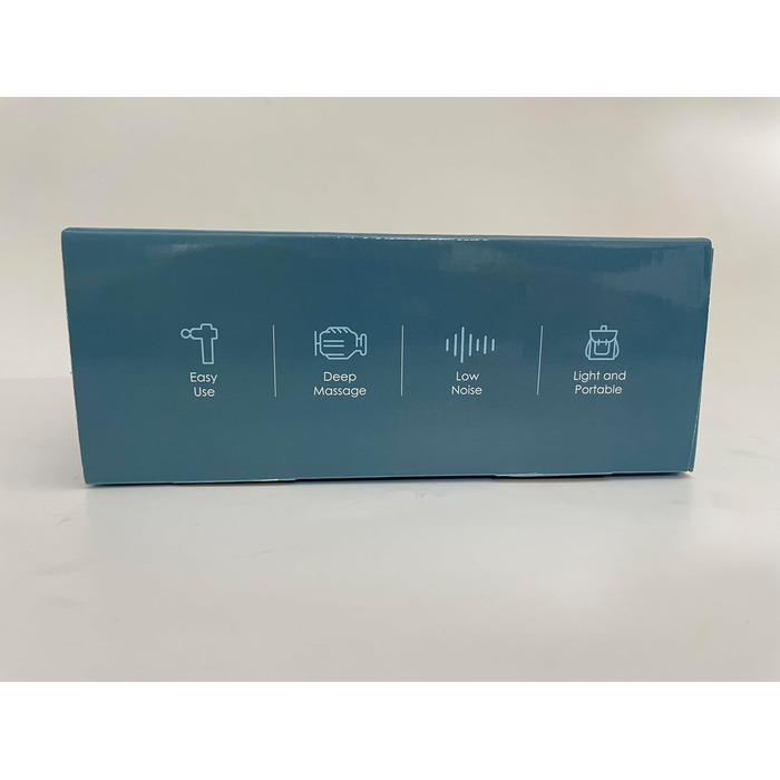 Масажний пістолет EKUPUZ, 30 швидкостей, 6 насадок, для м'язів, з USB-C, для шиї, спини, плечей, чорний