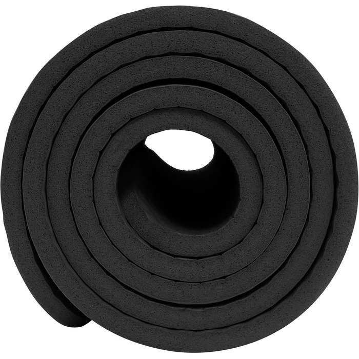 Килимок для йоги SportVida з нековзким покриттям, NBR, 180 x 60 x 1 см. Килимок для фітнесу, тренувань вдома, з ручкою для перенесення, 2 розміри, 6 кольорів (чорний, бірюзовий)