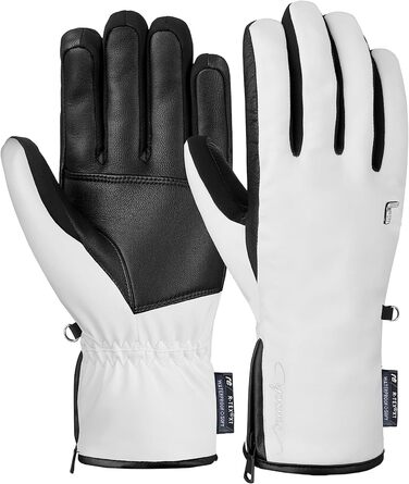 Жіночі лижні рукавички Reusch Tiffany R-tex Xt, екстра теплі, водонепроникні, дихаючі, розмір 7, білі/чорні