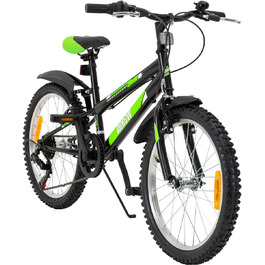 Дитячий велосипед Actionbikes Arrow 20/24 дюймів, 6 швидкостей, V-Brake, захист крил, для хлопчиків і дівчаток, від 6 до 12 років