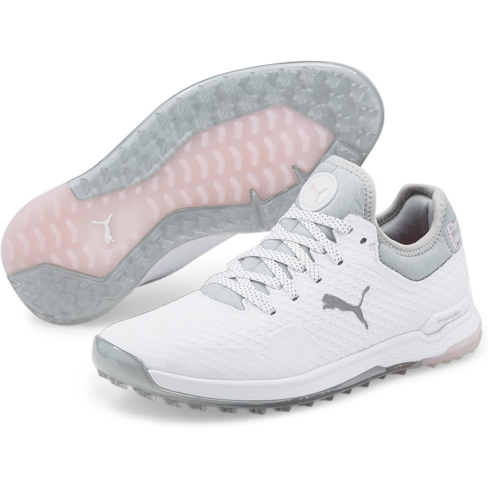 Жіноче golf-взуття PUMA Proadapt Alphacat, білий, сріблястий, рожевий, розмір 37 EU