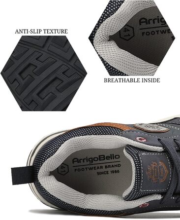 ARRIGO BELLO Кросівки чоловічі спортивні для прогулянок та активного відпочинку, розмір 41-46, колір блакитний