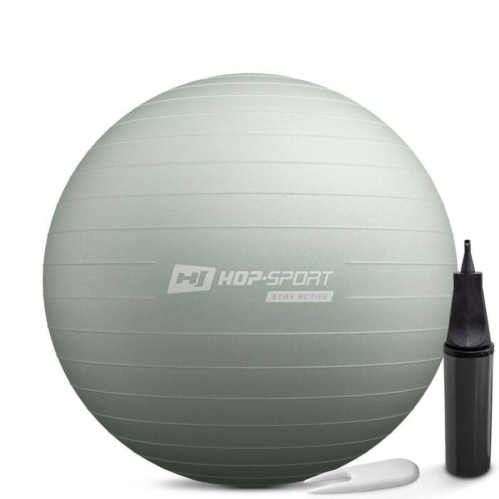 Фітбол Hop-Sport 65см шавлієвий + насос