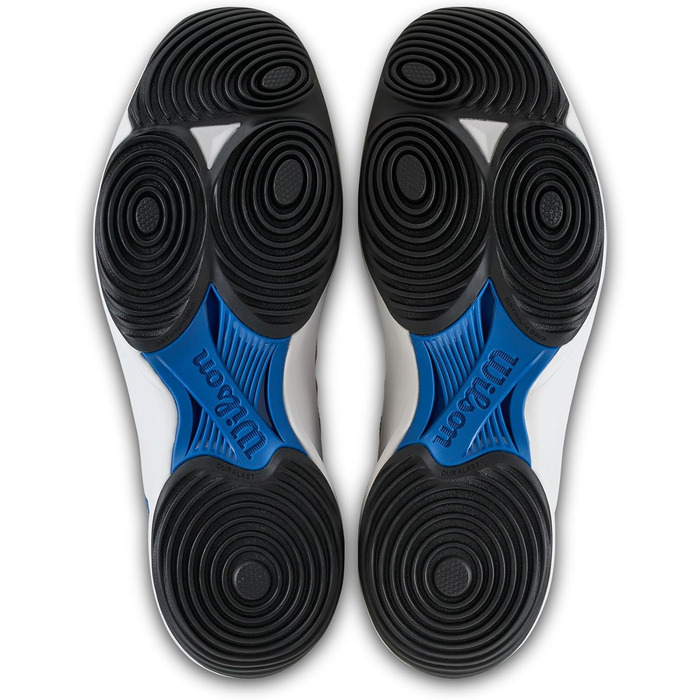 Взуття для падел-тенісу Wilson Hurakn Pro V2 для чоловіків (44 EU, X-широкий, білий, блакитний, чорний)