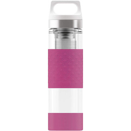 Термос-пляшка SIGG Hot & Cold із скла 0,4 л, ізоляція, силіконовий захист, без шкідливих речовин, колір ягідний