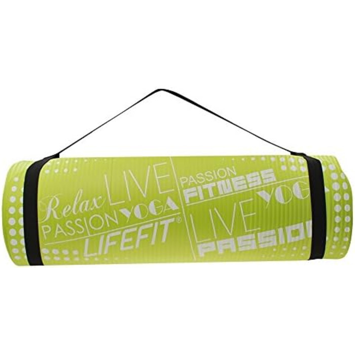 Килимок для йоги LIFEFIT EXLUZIV PLUS (світло-зелений)