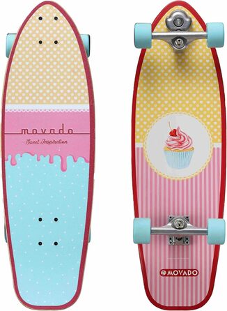 Скейтборд Star Scooter Surf Longboard Cruiser Retro ABEC-11, Candy, для дорослих і дітей