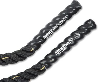 Тренувальний батл-канат Amazon Basics 12 м x 3,8 см для фітнесу