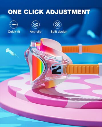 Дитячі окуляри для плавання ZIONOR G1MINI ULTRA: поляризовані, проти запотівання, UV-захист (3-14 років)