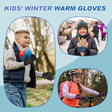 Дитячі рукавички Sukeen Softshell, теплі вело-рукавички, вітрозахисні рукавички для бігу, антиковзні рукавички для їзди на конях, спортивні рукавички для хлопчиків та дівчаток, чорно-рожеві