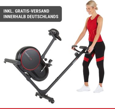 Велотренажер HAMMER Cardio 4.0 з низьким опором, безшумний, з регулюванням комп’ютера, широким і низьким входом, тримачем для планшета