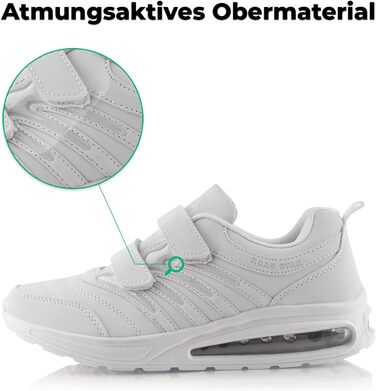 Кросівки для бігу жіночі/чоловічі з амортизацією, легкі спортивні взуття (46 EU, білий)