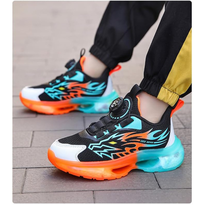 Дитячі баскетбольні кросівки Neu Kinder з шнурівкою-швенк, сітка, оранжевий колір, розмір 29-39