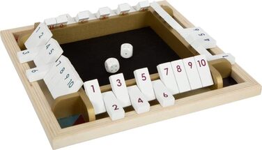 Настільна гра Small Foot Shut The Box Gold Edition, кубикова, для всієї родини, від 6 років, арт. 12364, різнокольорова