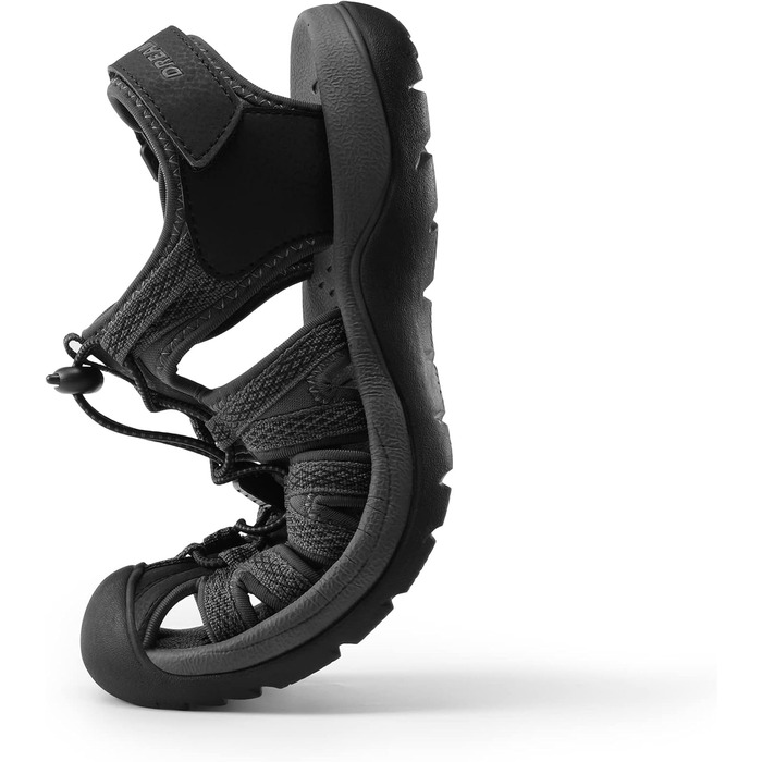 Чоловічі сандалі Dream Pairs для походів та пляжу, чорно-сірі, 40 EU, протиковзкі, дихаючі, літні