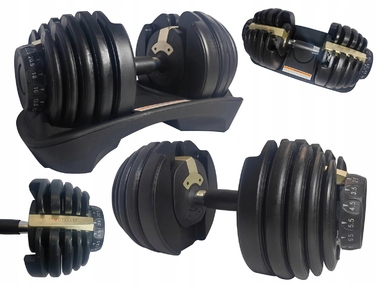 Регульовані чавунні гантелі Life4Fitness 1 x 24 кг