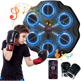 Bluetooth Музична боксерська машина з LED-підсвіткою, для дому, 9 режимів швидкості, підключення Bluetooth