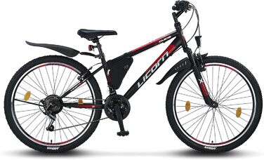 Гірський велосипед Licorne Bike Premium 26 дюймів, 21 швидкість, для дівчат, хлопців, чоловіків і жінок