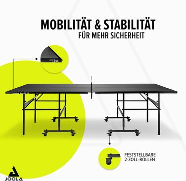 Стіл для пінг-понгу JOOLA Inside 13 - розкладний, для залу, 274x152.5x76 см, в комплекті сітка