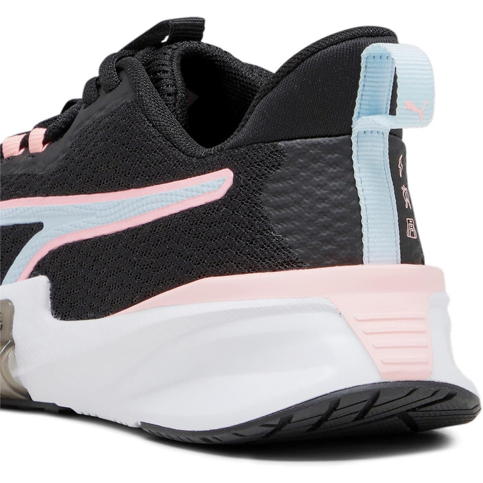 Жіночі футбольні бутси PUMA PWRFRAME TR 2 WN's (41 EU, чорний, корал, блакитний, білий)