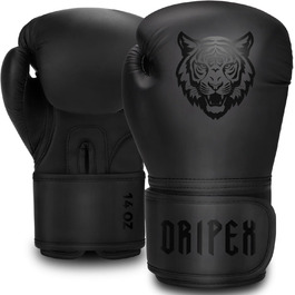 Боксерські рукавички Dripex із штучної шкіри PU для боксу, MMA, муай-тай, кікбоксингу, тренувальні, чоловічі, жіночі, підліткові, 8-16 oz