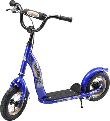 Дитячий роликовий самокат STAR SCOOTER з повітряними колесами, 10 дюймів, для хлопчиків та дівчаток 4-5 років (Блакитний)