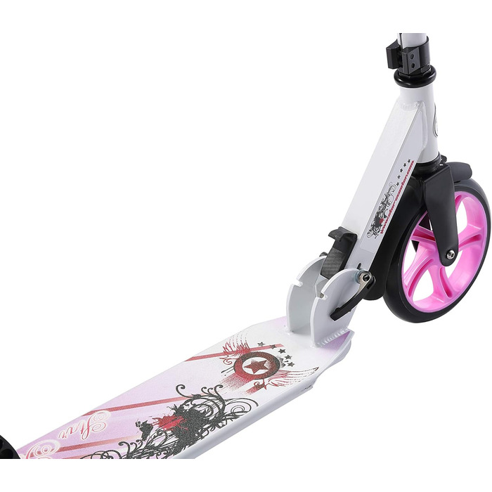 Дитячий алюмінієвий самокат STAR SCOOTER з великими колесами 205 мм для хлопчиків і дівчаток від 6 років, міський складаний самокат для дітей і дорослих