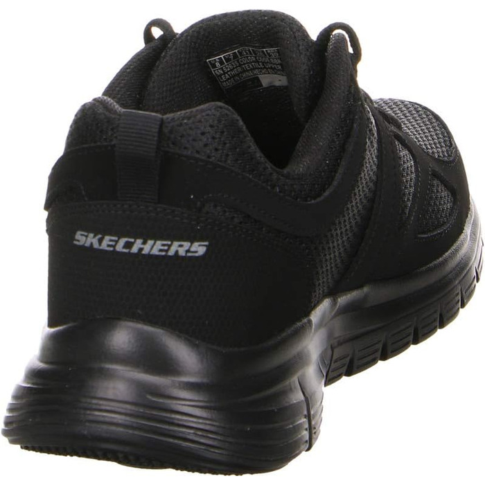 Чоловічі кросівки Skechers Burns-Agoura, 41 EU, чорний шкіряний верх з сіткою